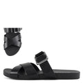 Black sandal flat